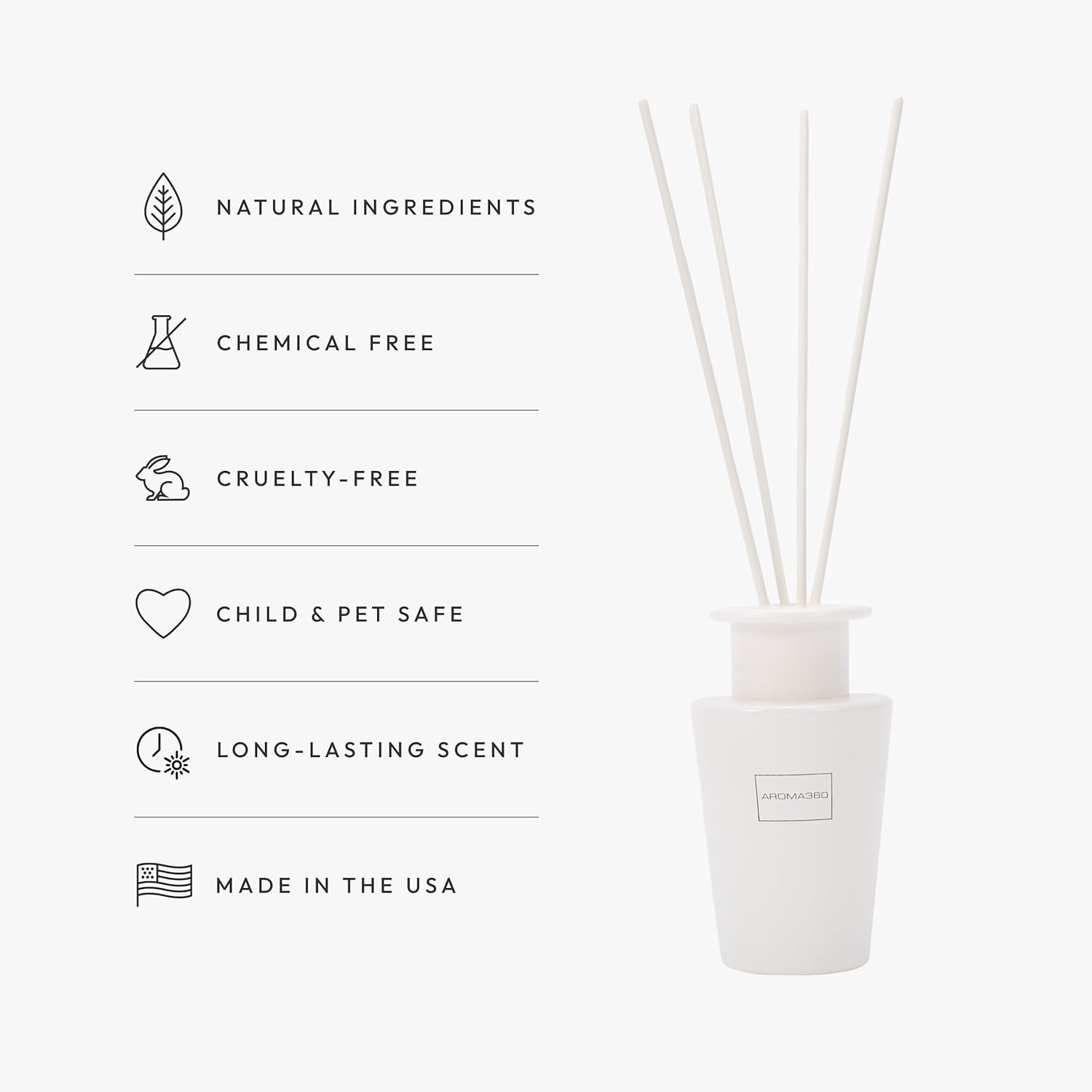 Aroma360 Iris Reed Diffuser Set Luxury 4 Month 100ML