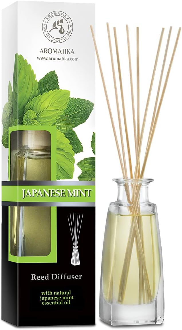 AROMATIKA Japanese Mint Reed Diffuser 34 Fl Oz