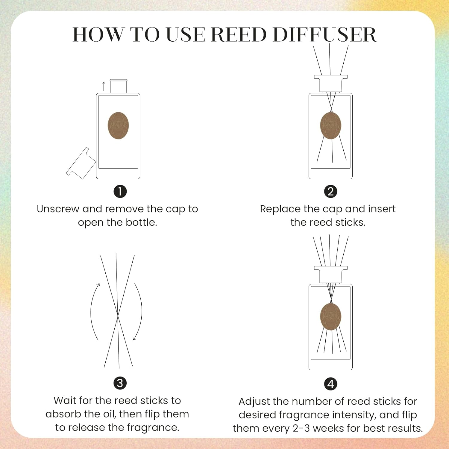 MSENSE 63 Oz Large Reed Diffuser Set