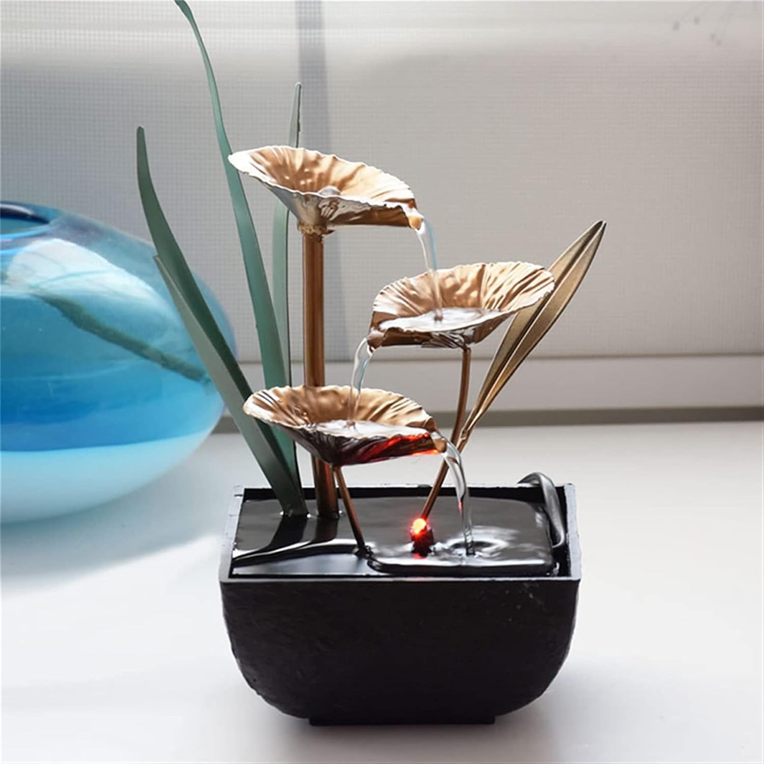 SUNESA Tabletop Fountain Indoor Decorative Feng Shui Water Feature
