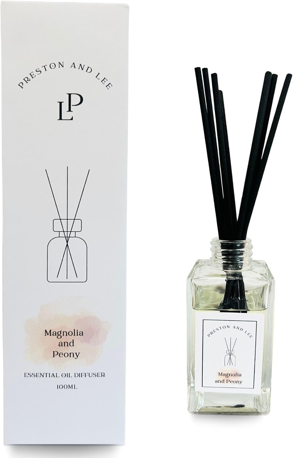 Preston and Lee Magnolia Peony Reed Diffuser Set