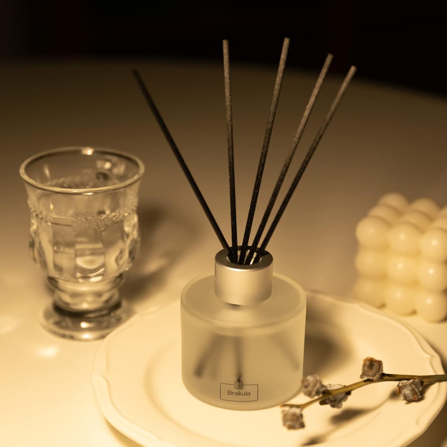 Brakula Eucalyptus Mint Reed Diffuser Set with 8 Sticks