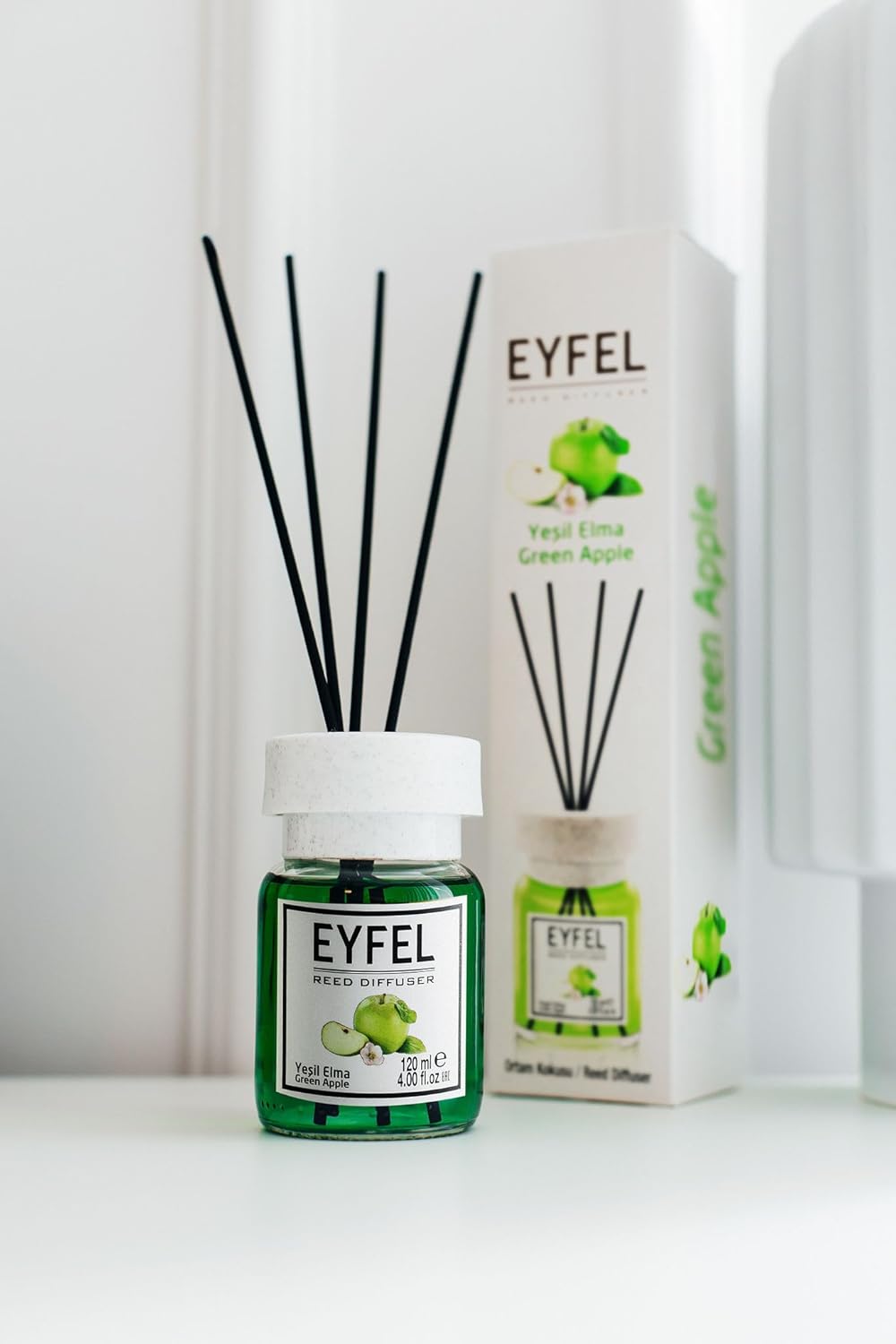 EYFEL Green Apple Reed Diffuser Set 405 fl oz