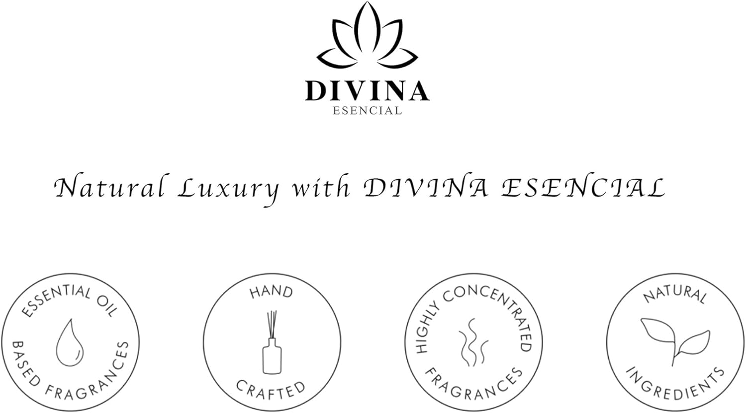 Divina Esencial Rose Amber Reed Diffuser Set