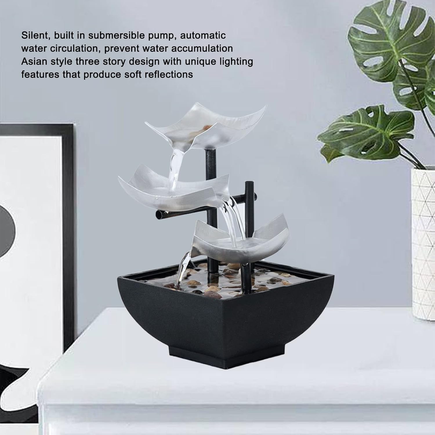 Locadence Tabletop Fountain with 3 Levels