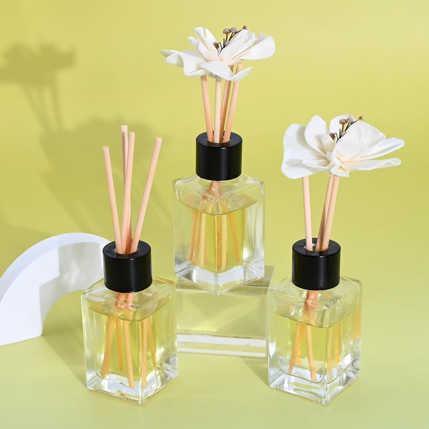 DIY Reed Diffuser Kit - Custom Home Scent with Essential Oils and Glass Bottles