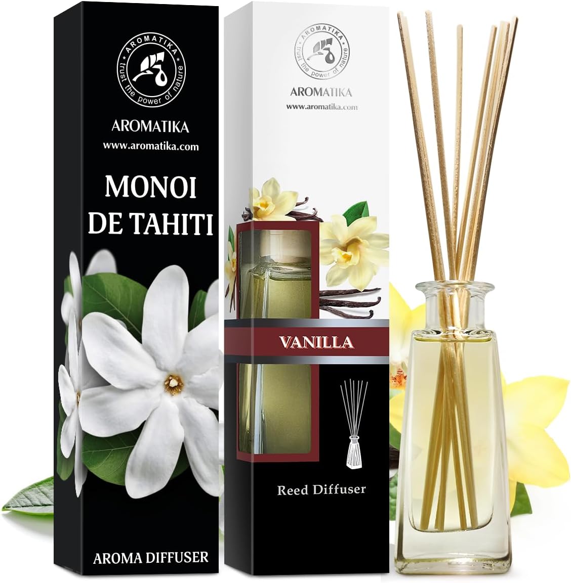 Reed Diffuser Monoi de Tahiti Vanilla Set