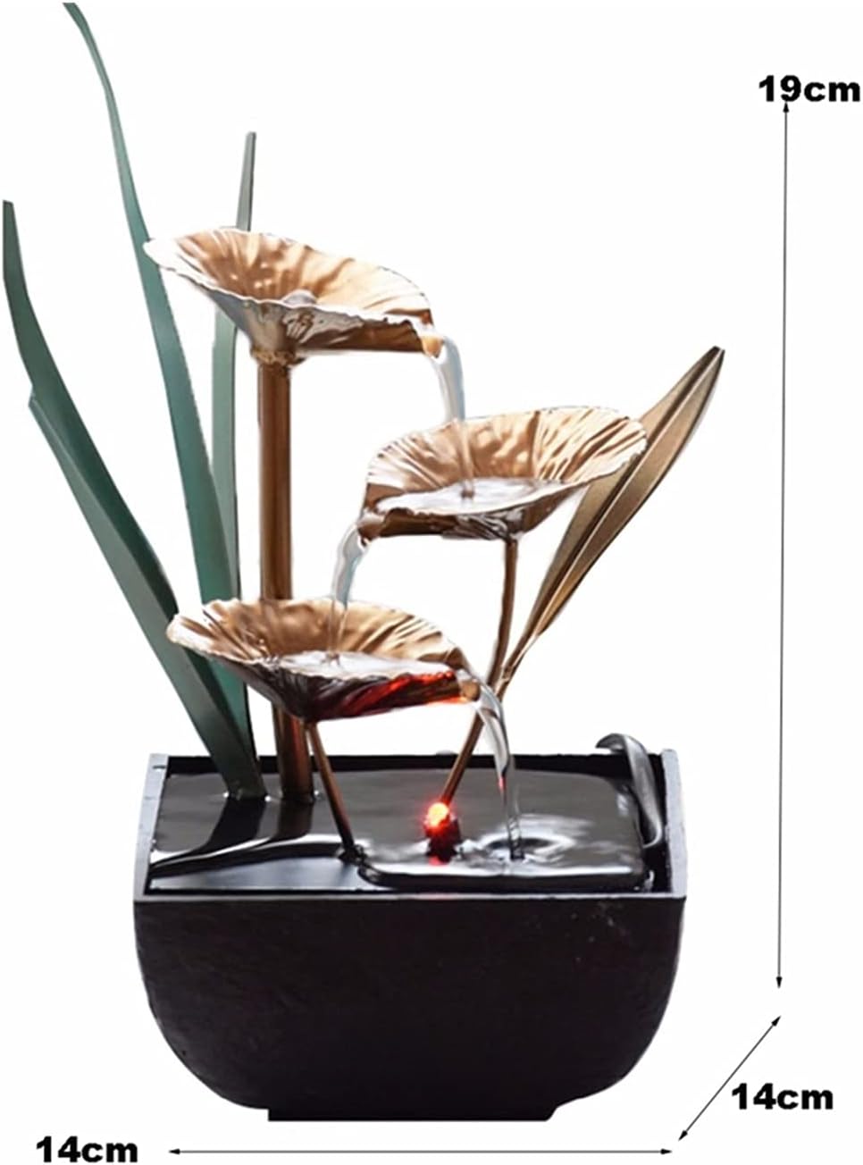 SUNESA Tabletop Fountain Indoor Decorative Feng Shui Water Feature