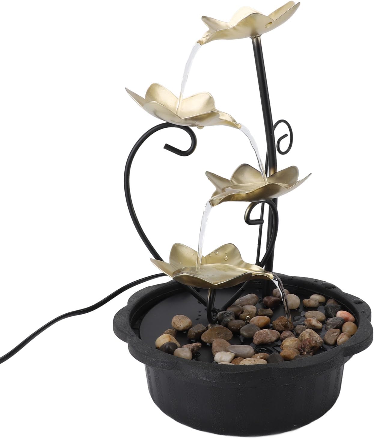 Adjustable Water Tabletop Fountain with LED Light