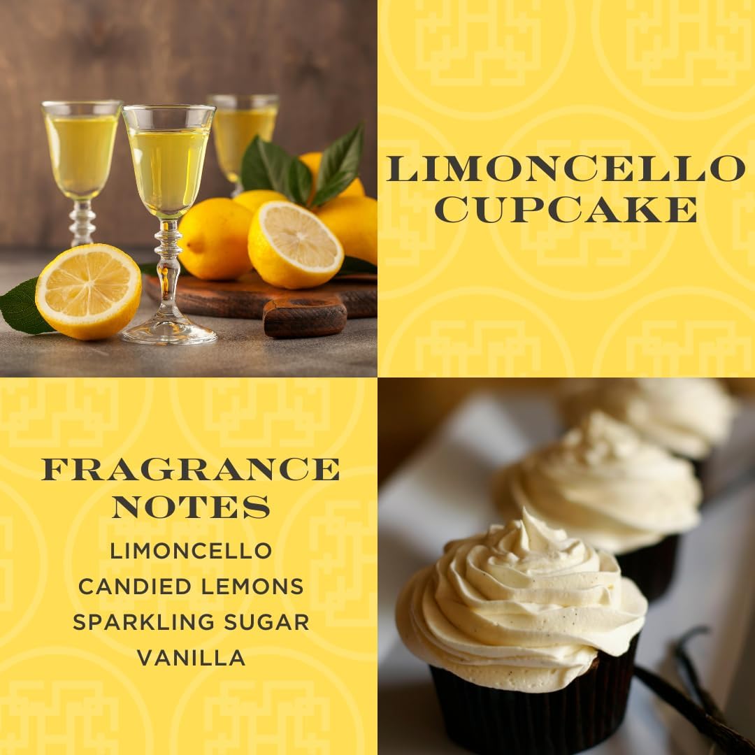 HomeWorx Limoncello Cupcake Reed Diffuser Set