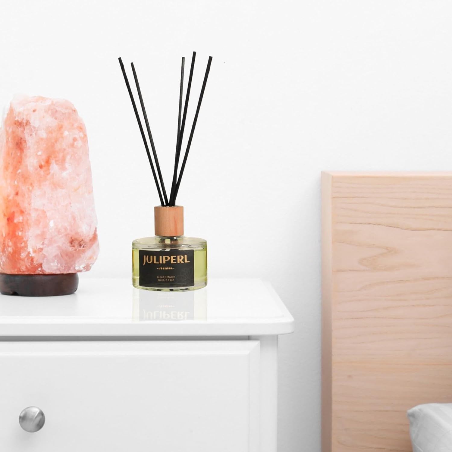 JULIPERL Reed Diffuser Set - Jasmine Cedar Peach