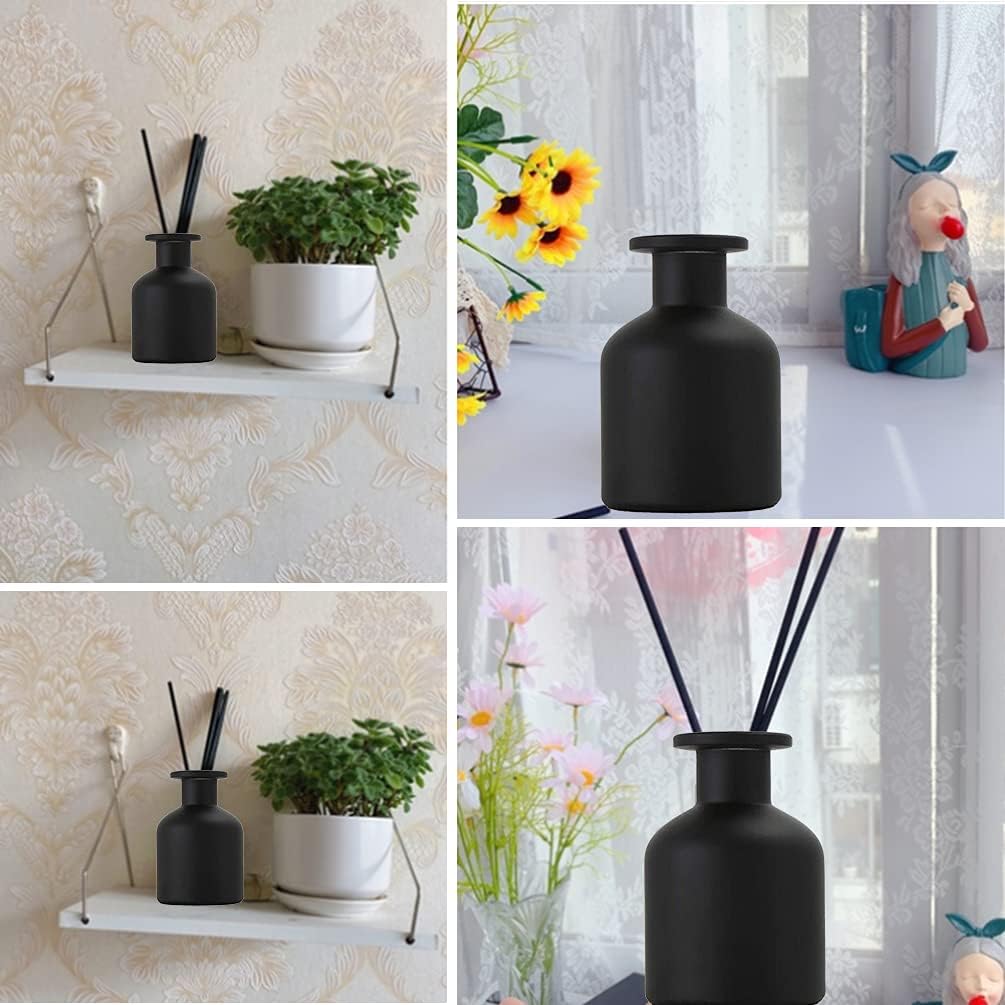 Black 150ML Glass Diffuser Jar for Aromatherapy