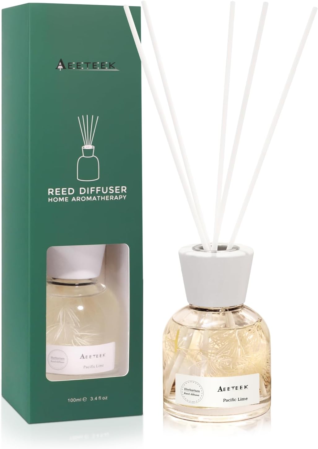 Aeeteek Reed Diffuser Set with 6 Fiber Sticks