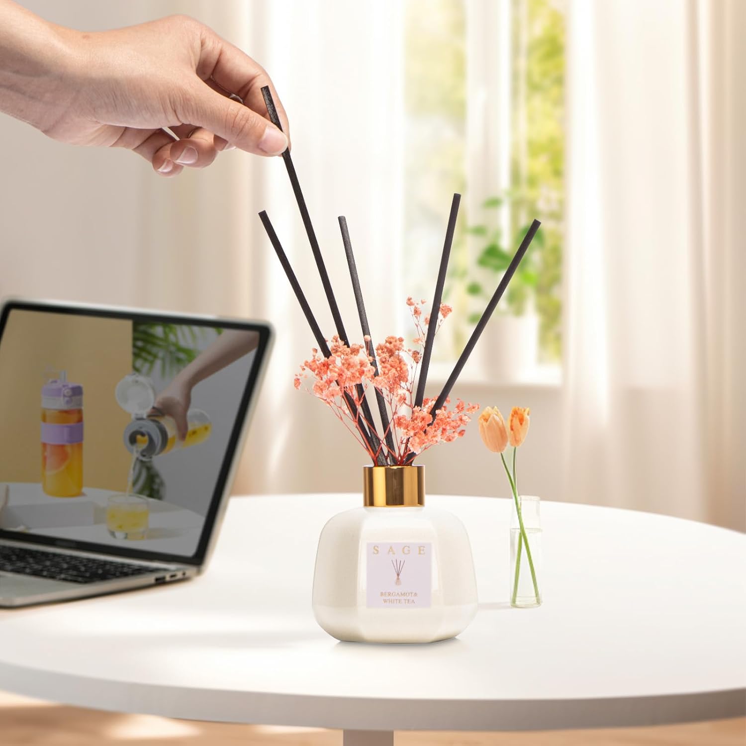 Sage Hotel Reed Diffuser - Bergamot White Tea Scent