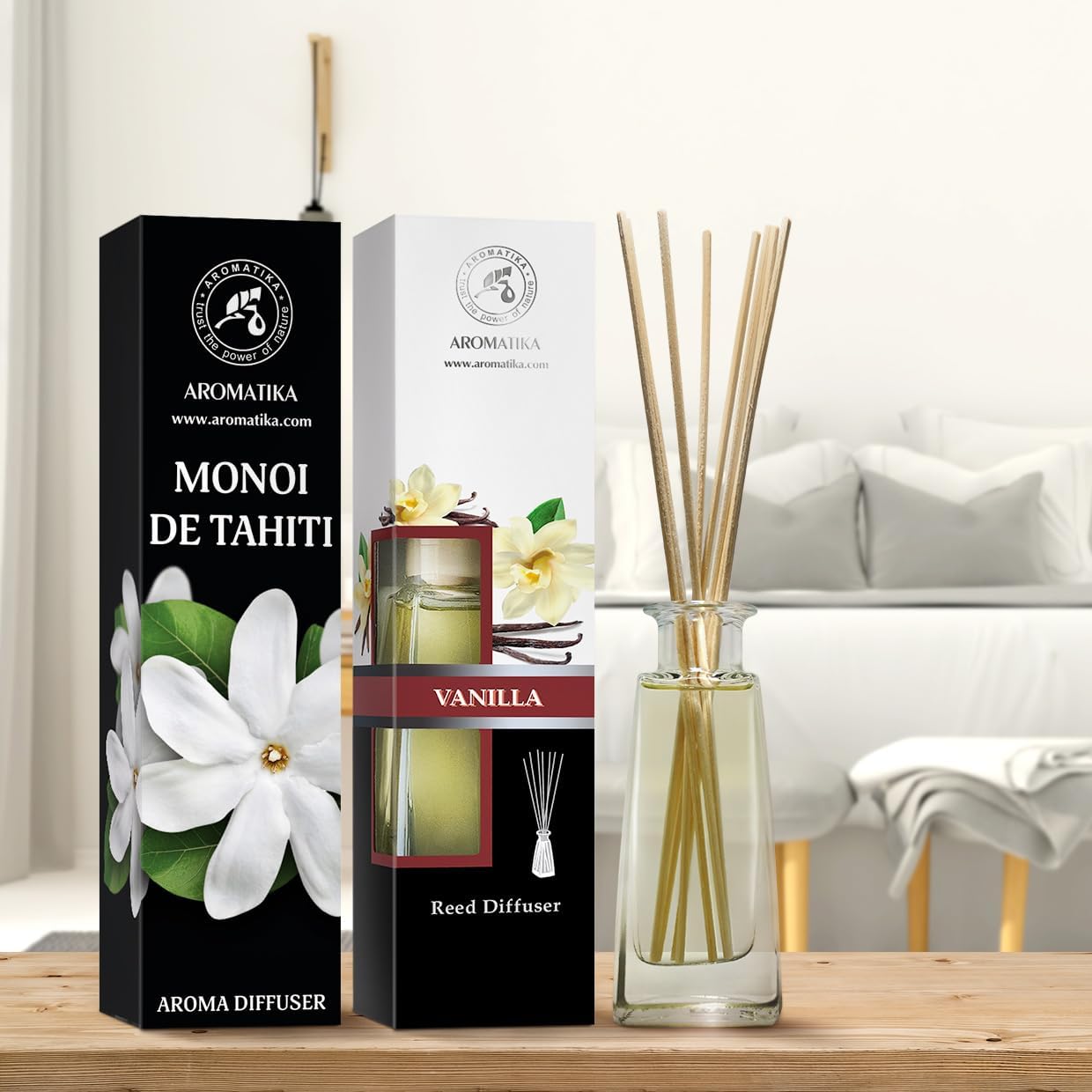 Reed Diffuser Monoi de Tahiti Vanilla Set