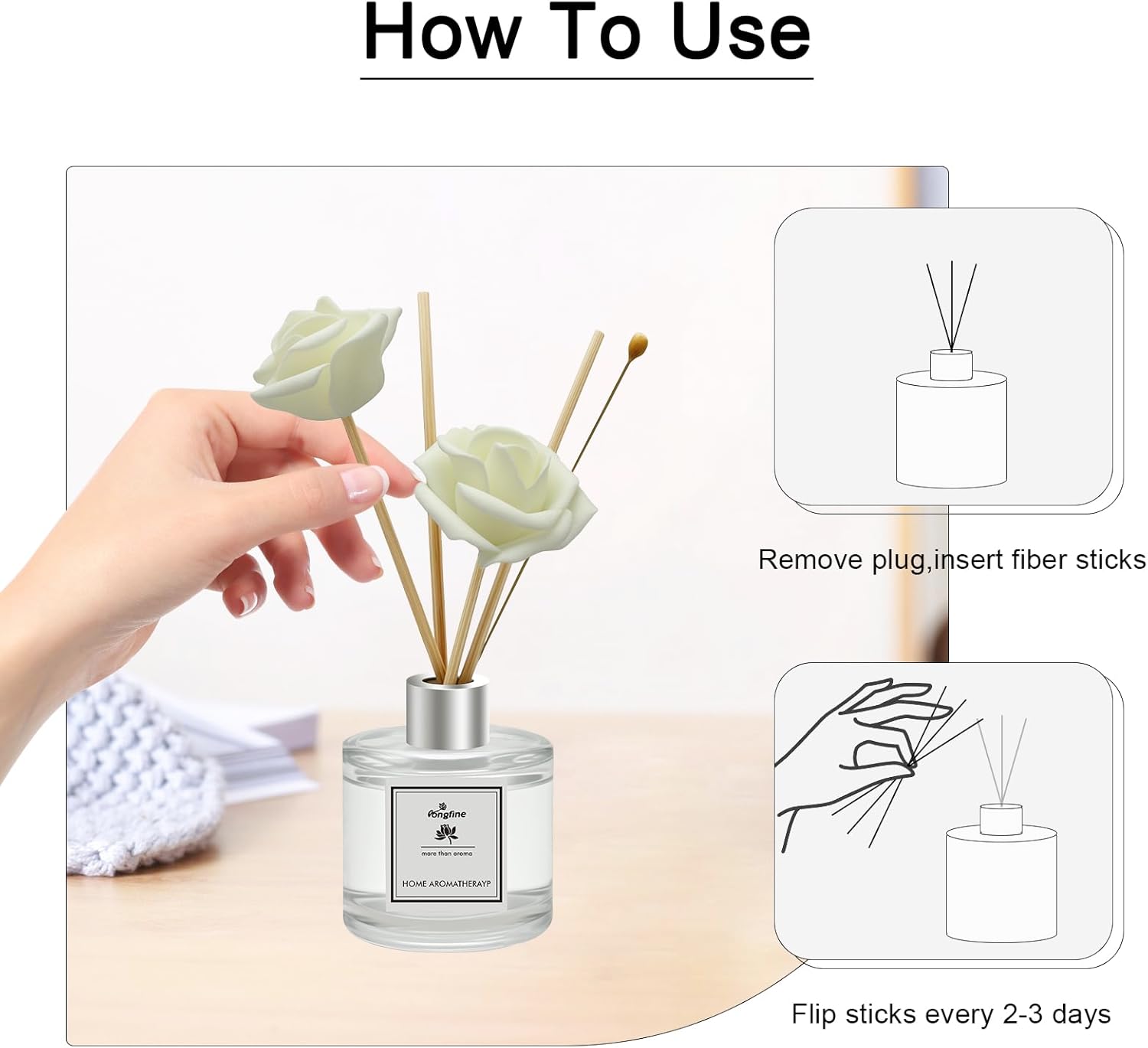 POWSHELF Reed Diffuser Set of 3 Pack