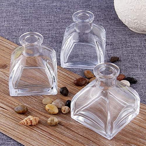 Square Glass Diffuser Bottles 24 Inch 50ml Essential Oil Diffuser Sets