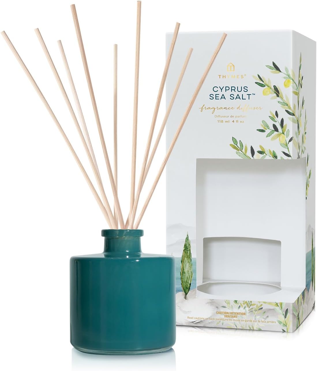 Thymes Cyprus Sea Salt Reed Diffuser Set - 4 Fl Oz