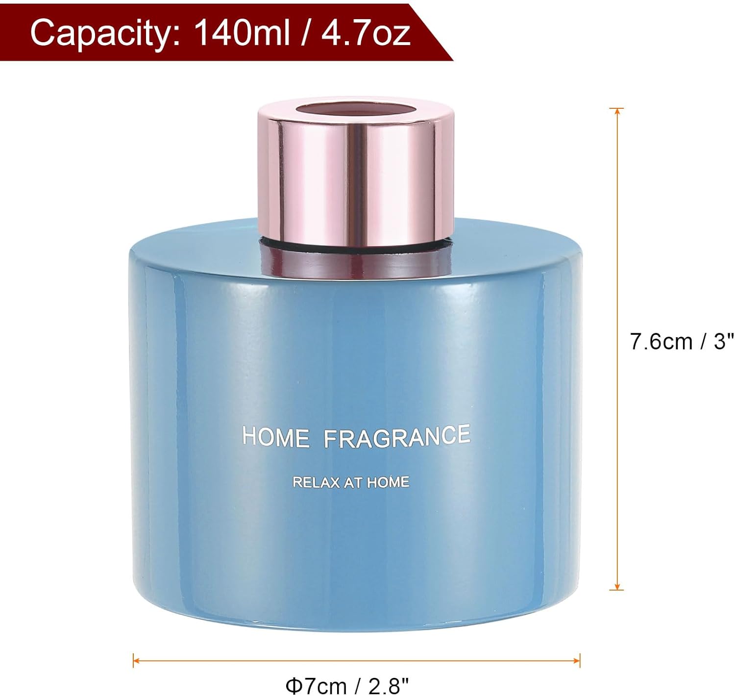 HARFINGTON 2pcs Empty Glass Diffuser Bottle 140ml