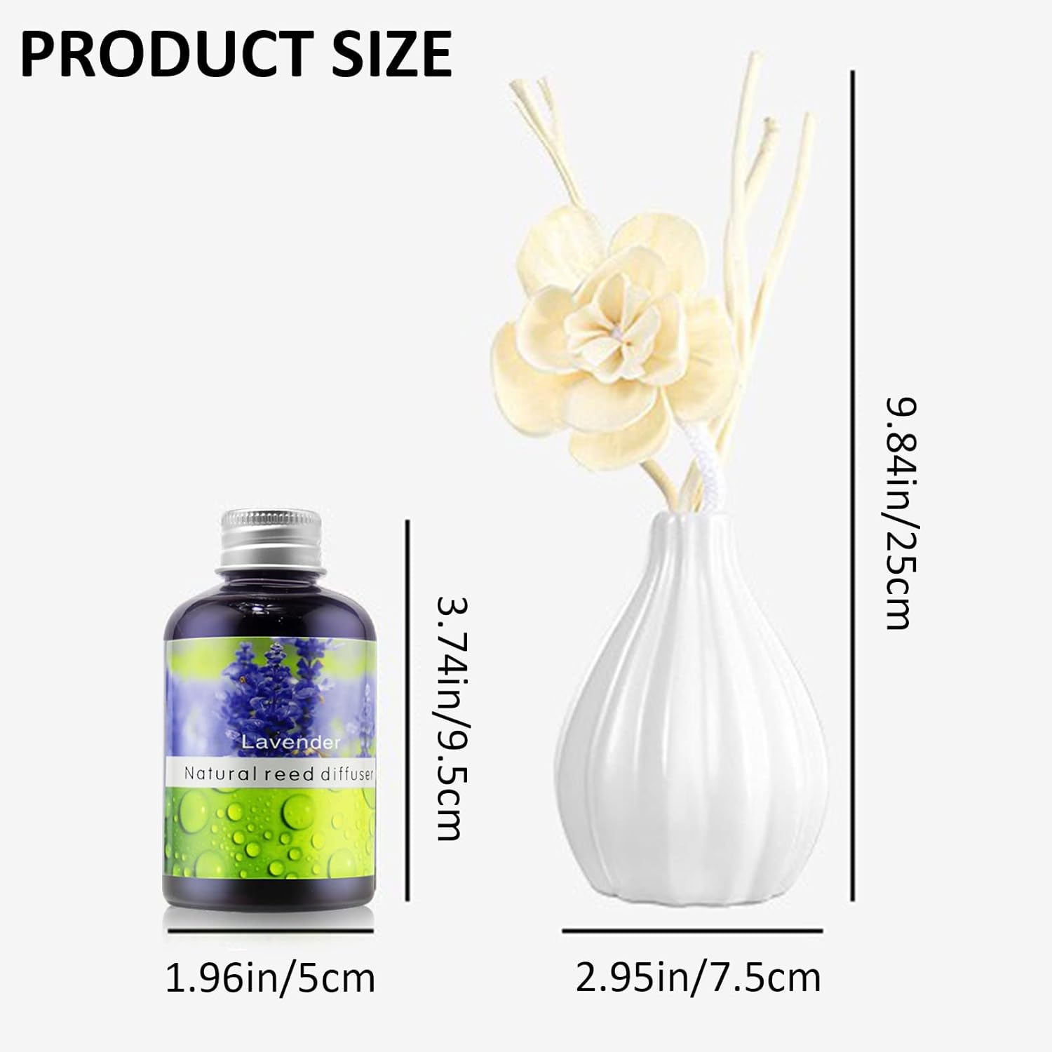 Elegant Jasmine Bouquet Reed Diffuser Set