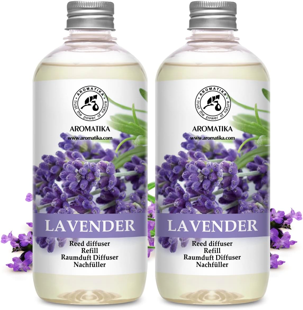 Lavender Reed Diffuser Refill 2 x 500ml Natural Scent