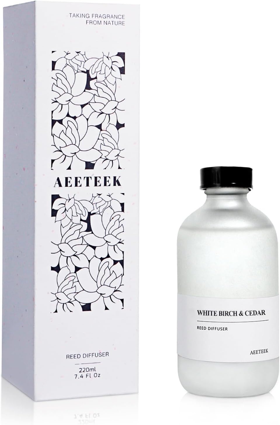 White Birch Cedar Reed Diffuser Set 74 Oz Large Bottle