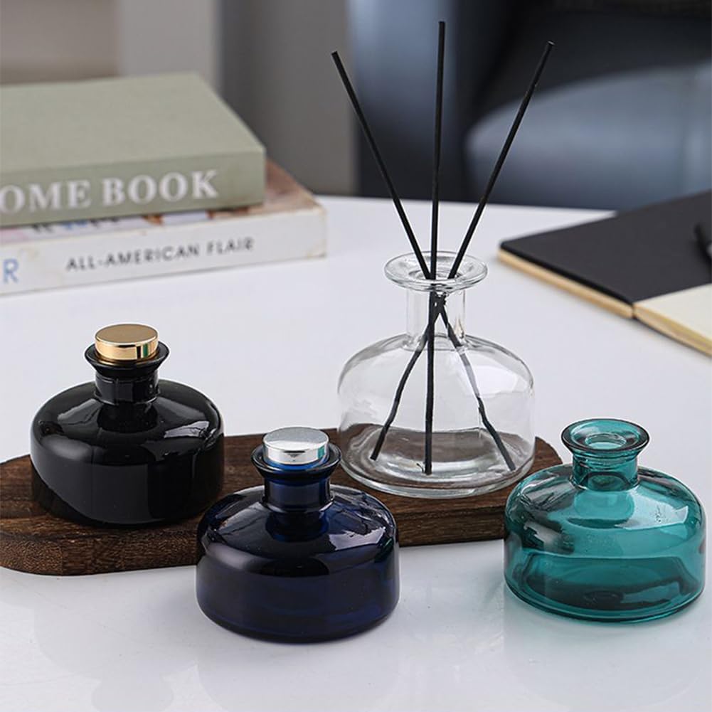 200ml Blue Round Refillable Diffuser Bottle