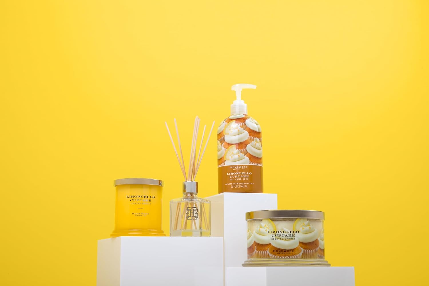 HomeWorx by SLATKIN CO Limoncello Cupcake Reed Diffuser
