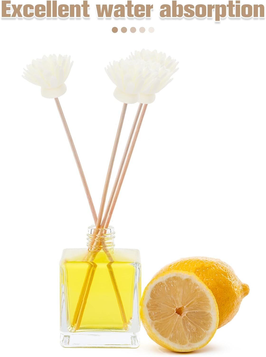 Beavorty 30pcs Rattan Diffuser Sticks Essential Oil Refill Set