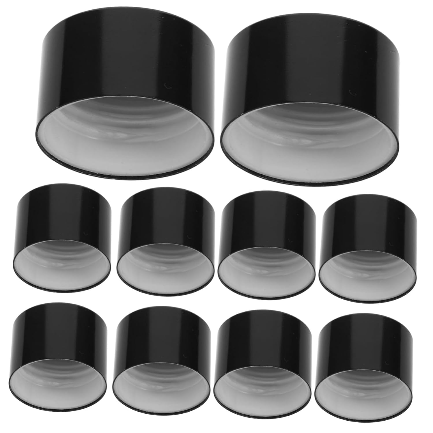Black Diffuser Caps 10pcs Sturdy Metal Replacement Lids for Reed Diffusers