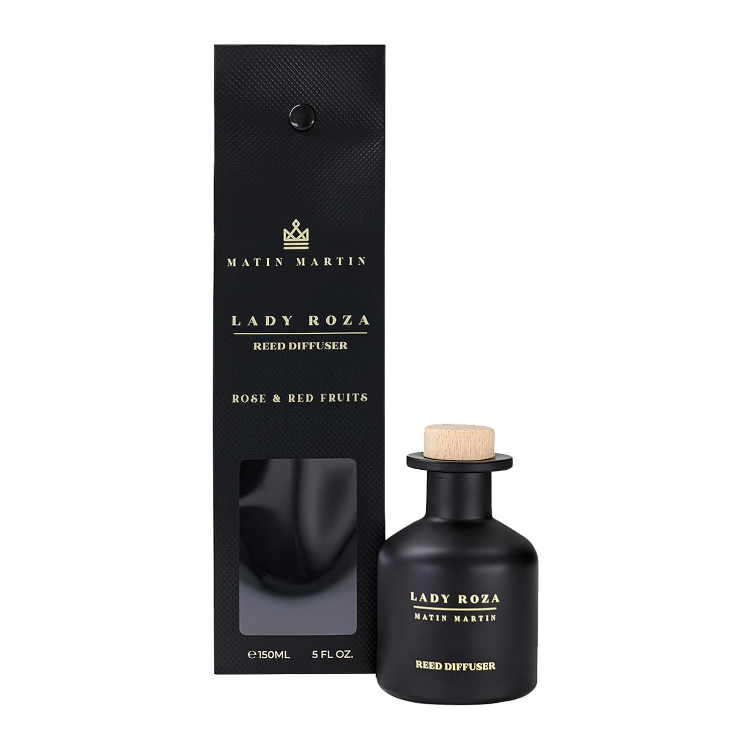 Lady Roza Reed Diffuser 5 oz - Rose Red Fruits Aromatherapy