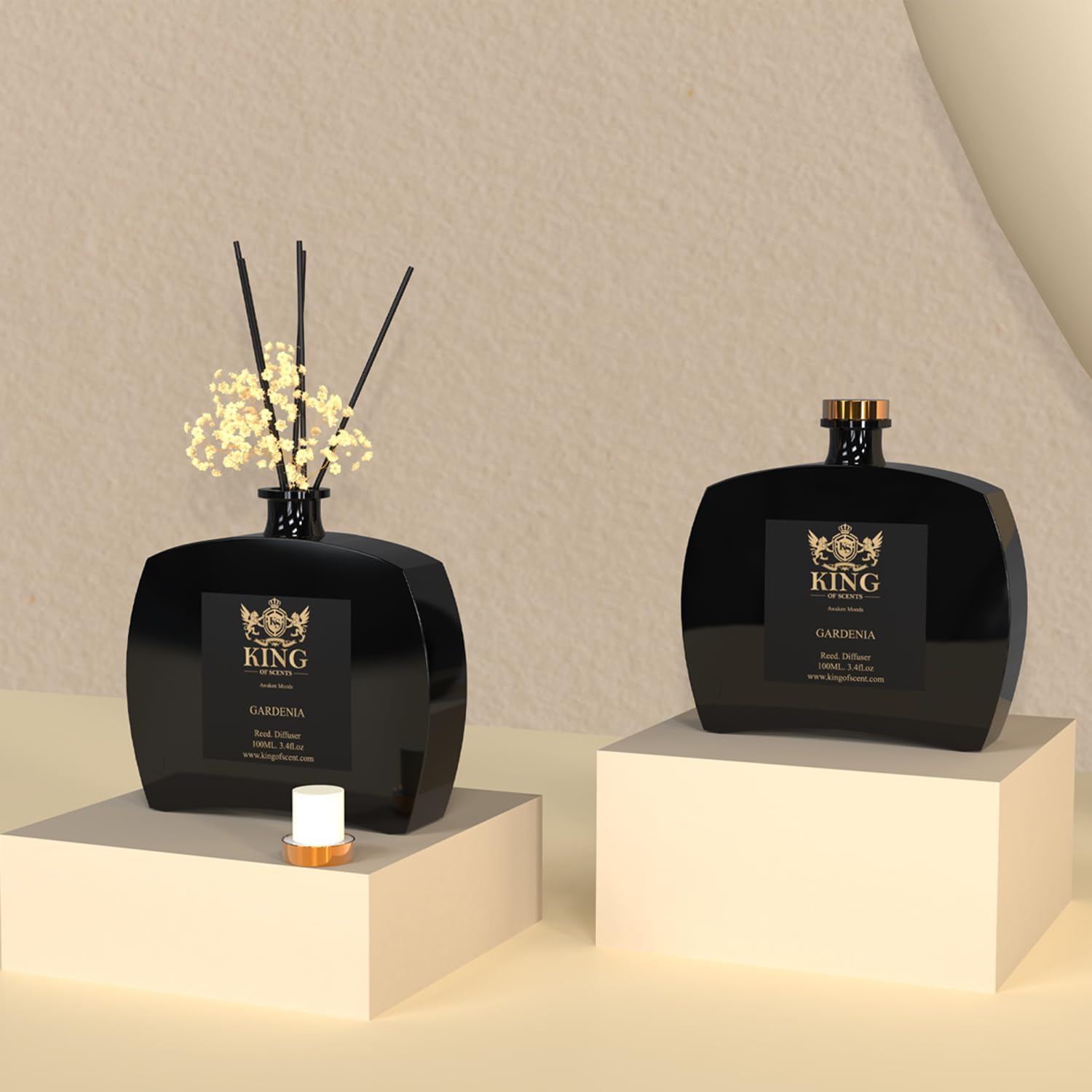 Premium Reed Diffuser Set with Gardenia Scent