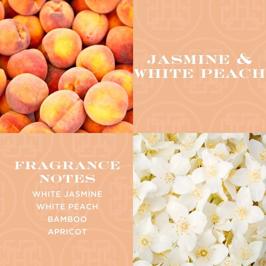 HomeWorx by SLATKIN CO Jasmine White Peach Reed Diffuser