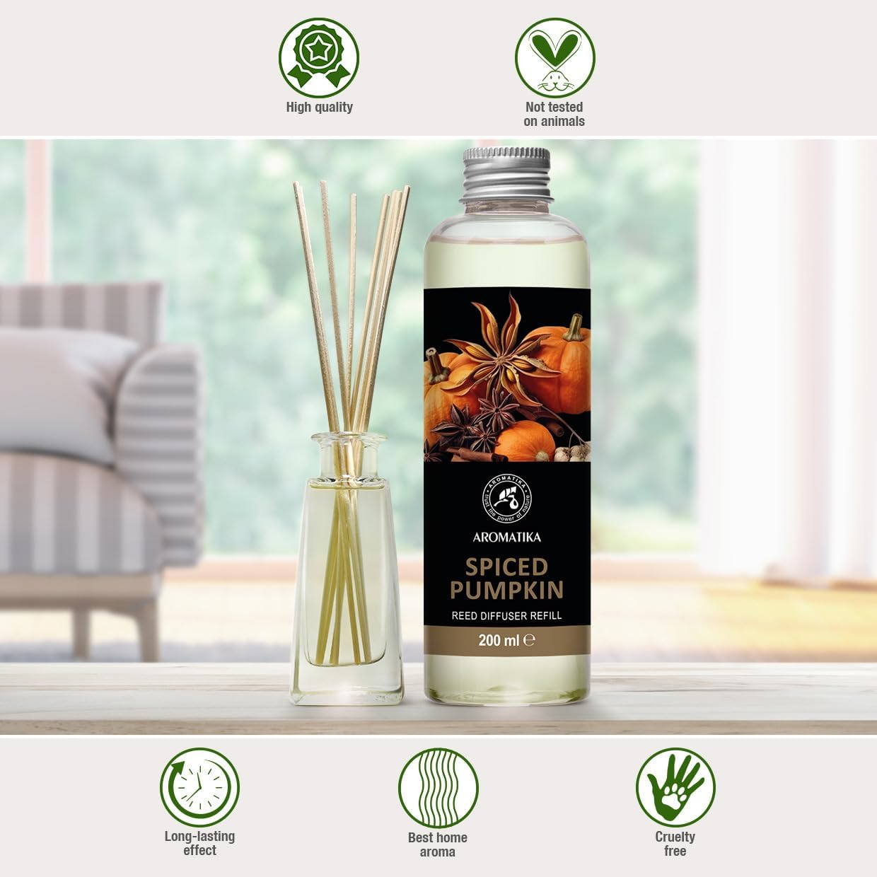 Spicy Pumpkin Refill Reed Diffuser 68 Fl Oz
