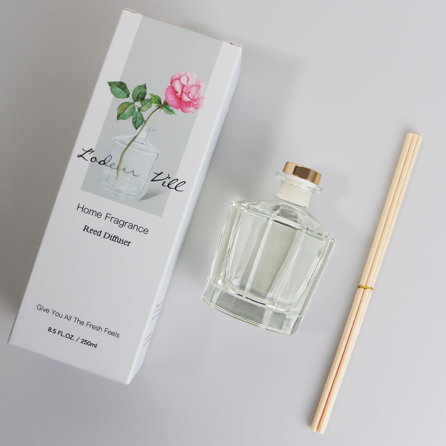 Lodeur Vill Juicy Lemon Reed Diffuser Set