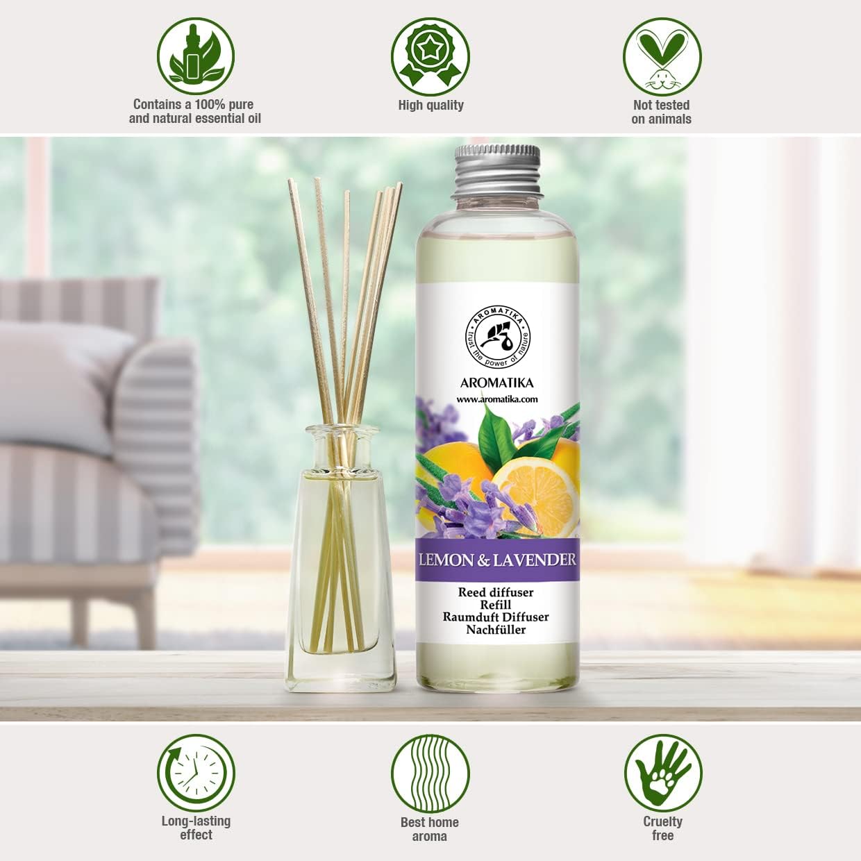 Lemon Lavender Reed Diffuser Refill 68 Fl Oz