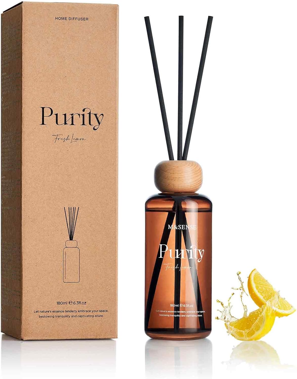 MSENSE Fresh Lemon Reed Diffuser Set