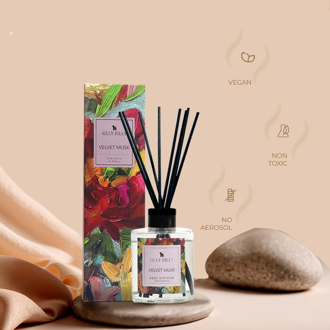 Silly Filly Reed Diffuser Set Velvet Musk