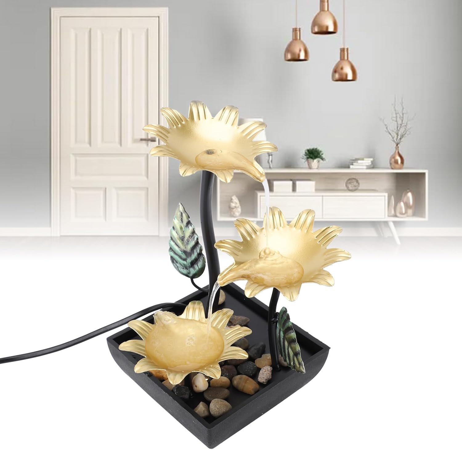 Kuuleyn Mini Adjustable LED Water Fountain For Home Office