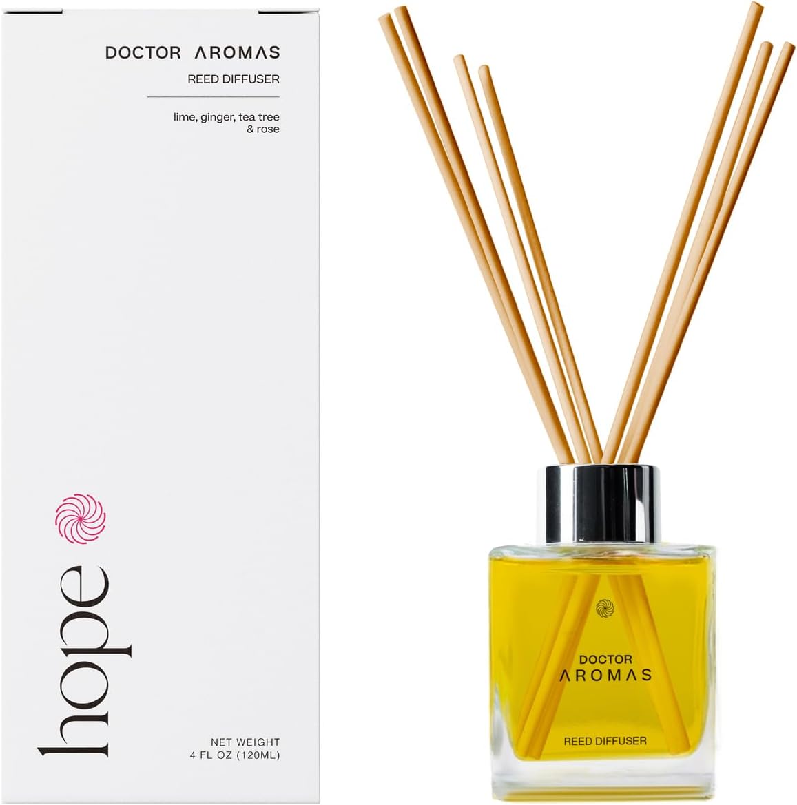 Doctor Aromas Essential Oil Reed Diffuser Set Hope