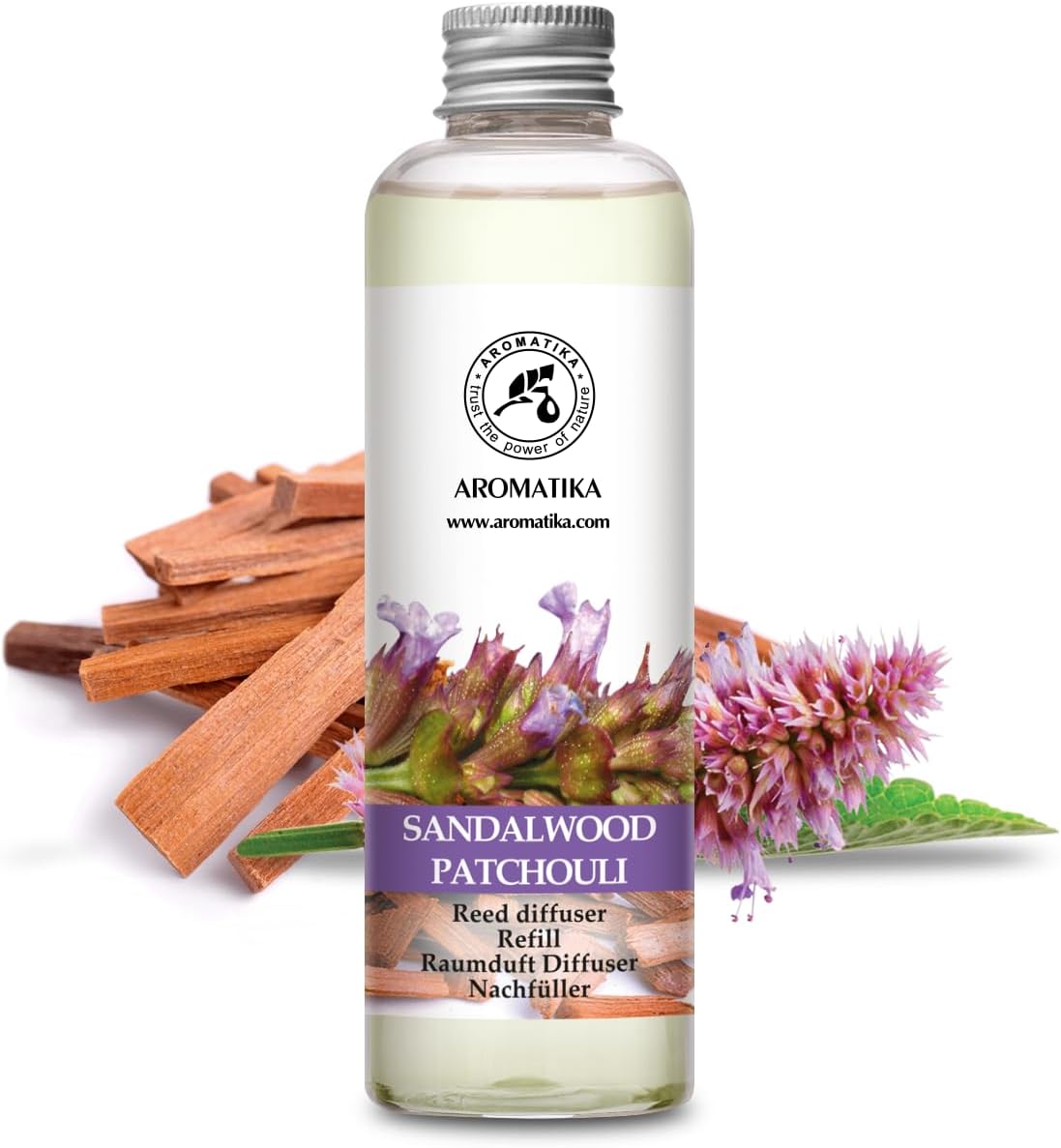Sandalwood Patchouli Reed Diffuser Refill 64 FL Oz