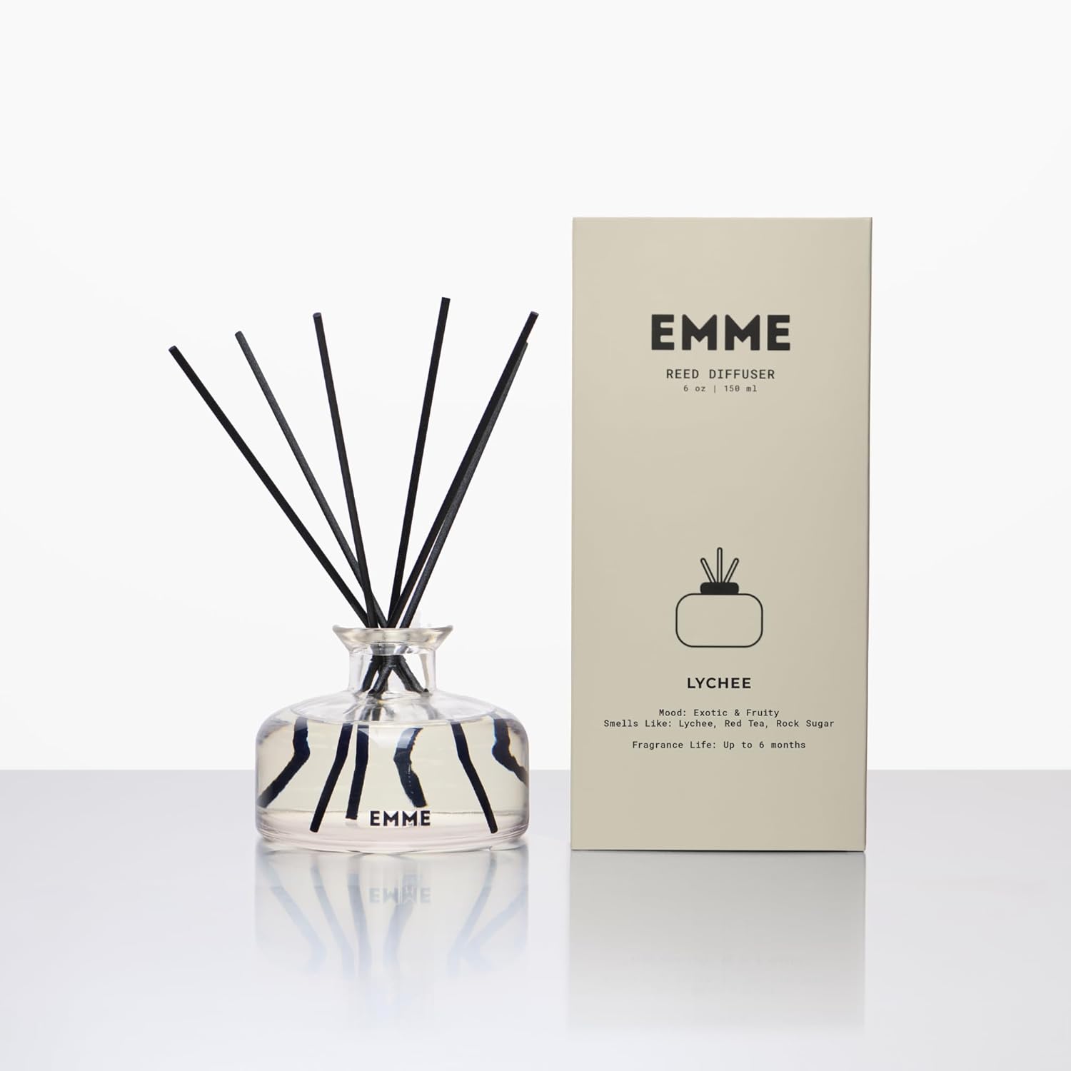 EMME NYC 6 oz Lychee Scented Reed Diffuser