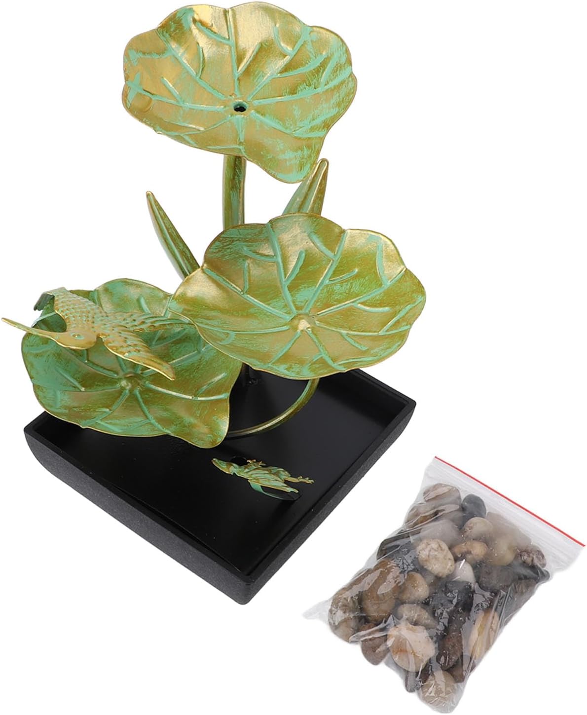 Zen Water Fountain Desk Fountain with USB Decor and LED Lighting