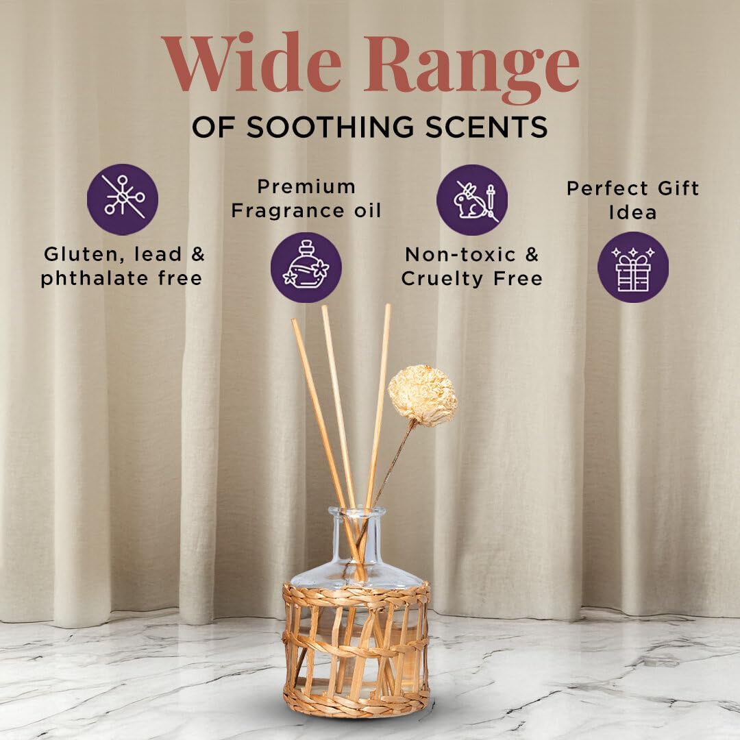 Folkulture Reed Diffuser Set 5 Oz Linen Scent