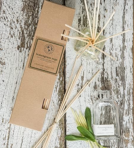 Eco Candle Co Reed Diffuser Set Vanilla Grapefruit 4 oz