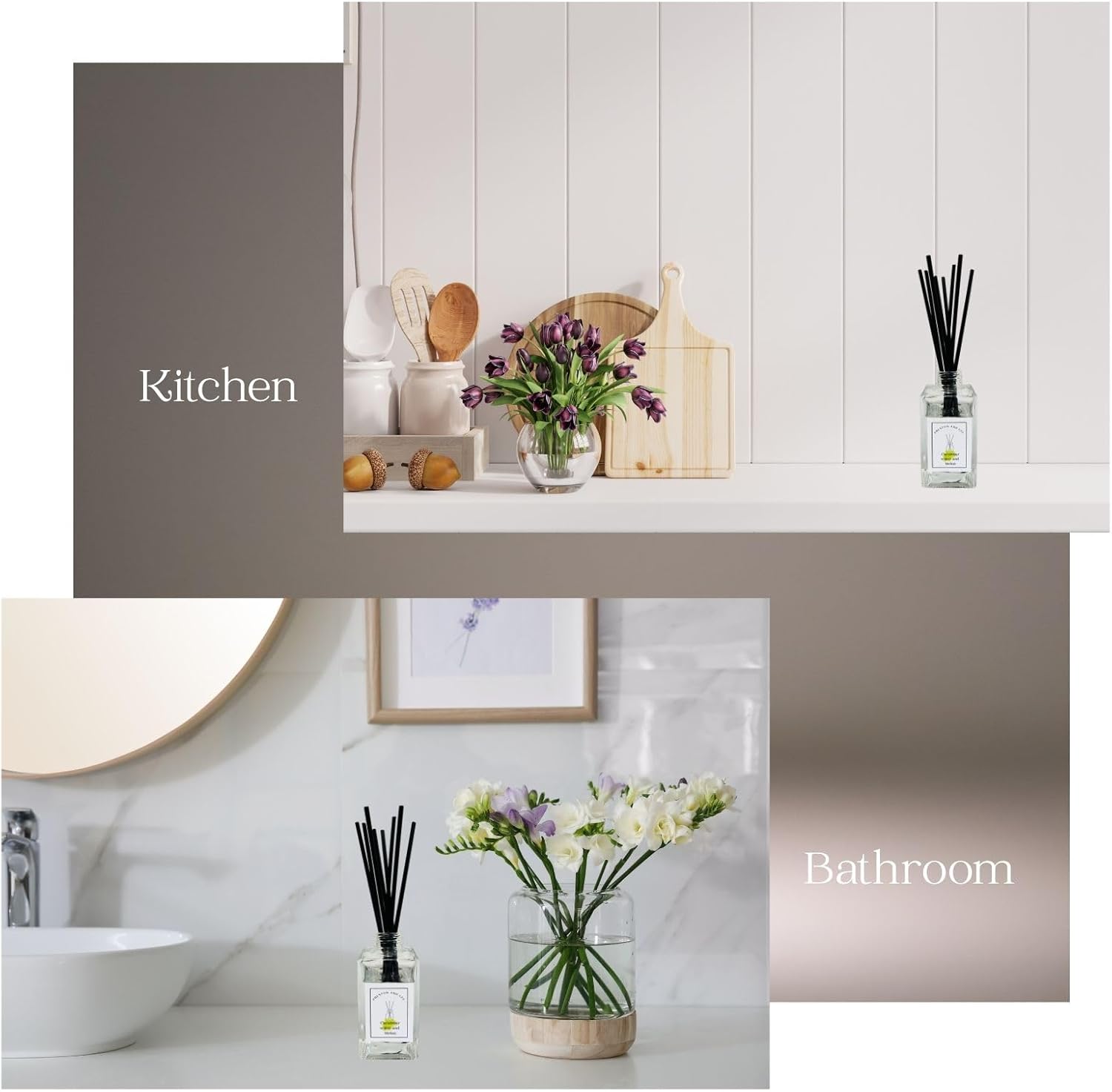 Preston and Lee Cucumber Melon Reed Diffuser Set