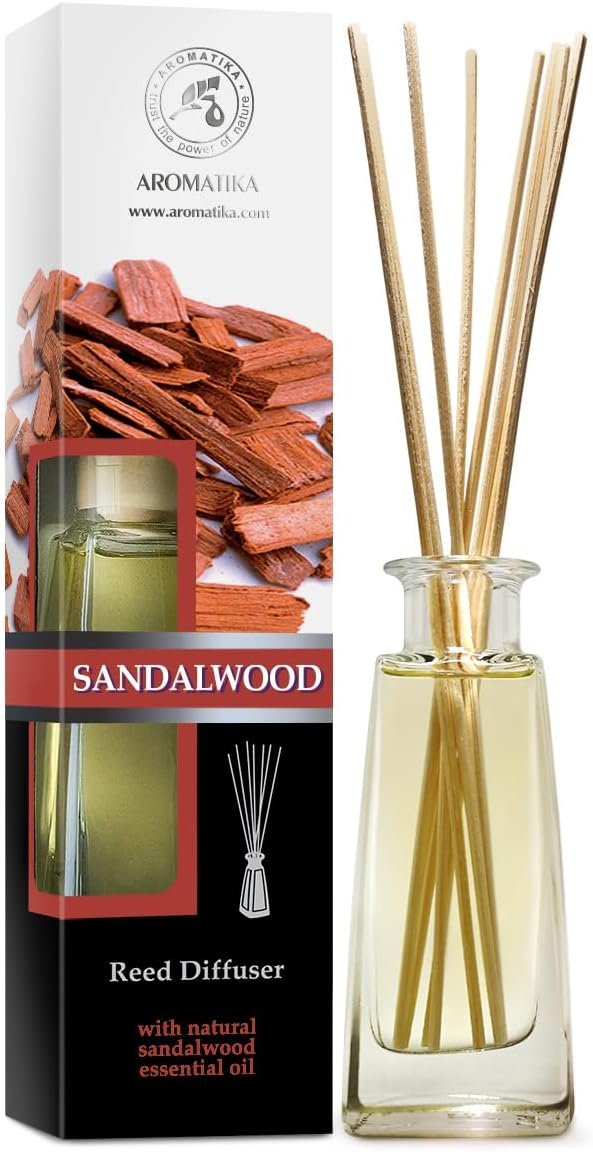 Sandalwood Reed Diffuser 34 Fl Oz - Natural Fragrance Set