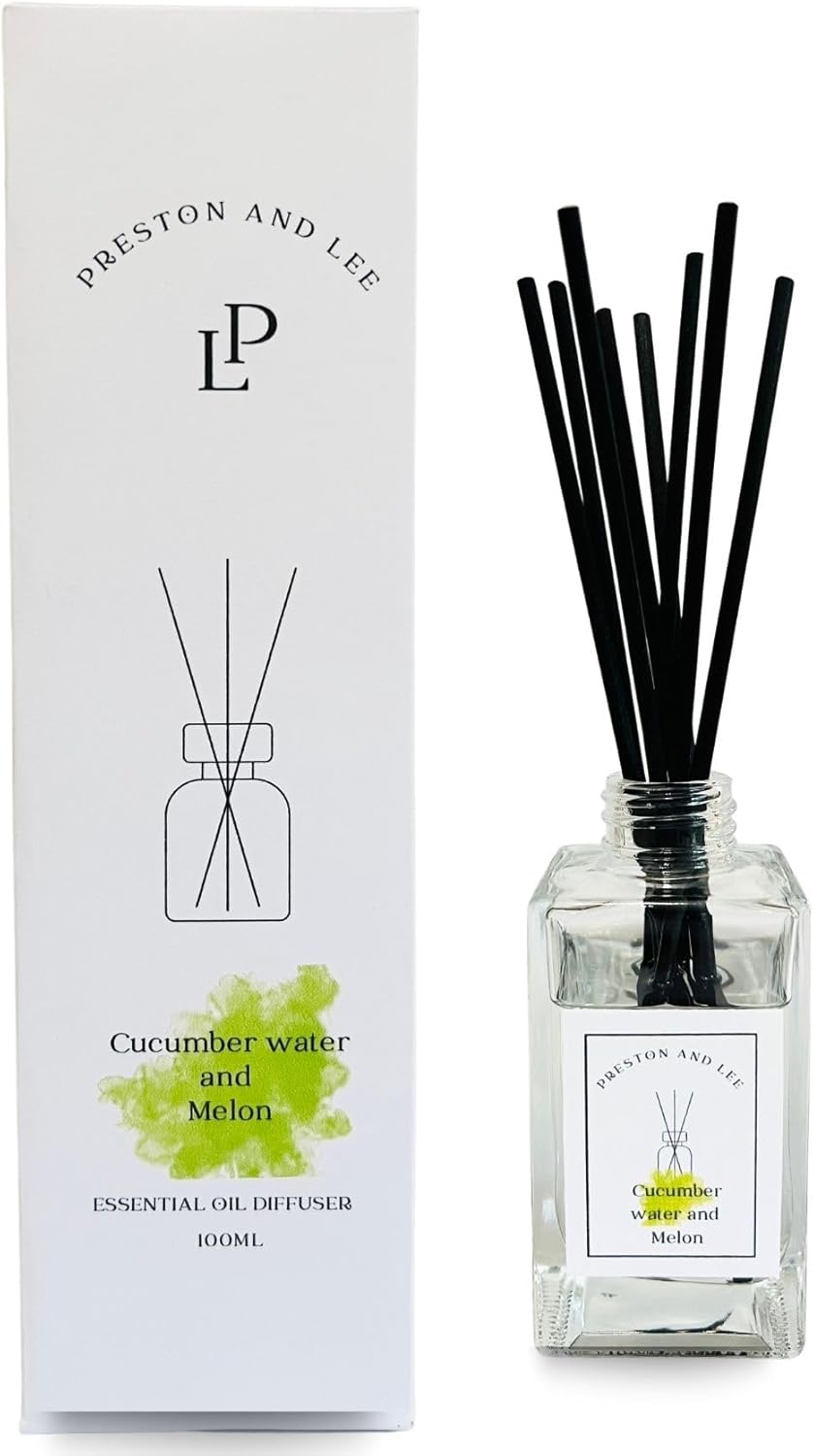 Preston and Lee Cucumber Melon Reed Diffuser Set