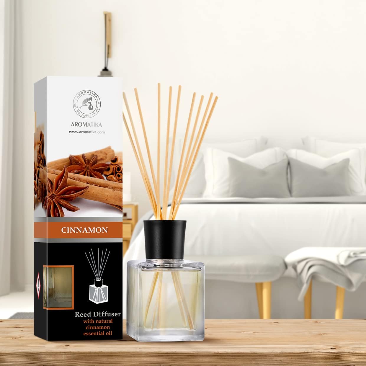 Cinnamon Reed Diffuser 68 Fl Oz - Natural Room Fragrance