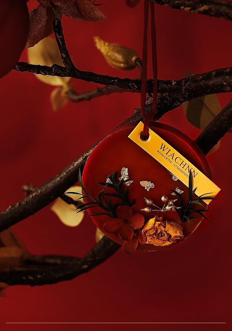 DVOTINST Solid Fragrance Wax Melts Dried Flower Aroma Gift Set - Red
